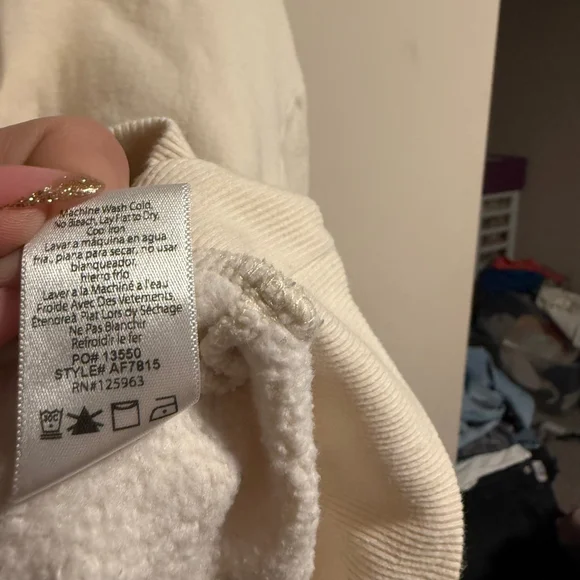 Beyond Yoga Recharge 1/4 Zip Pullover Sweater in Cream- Size XS - Picture 8 of 9